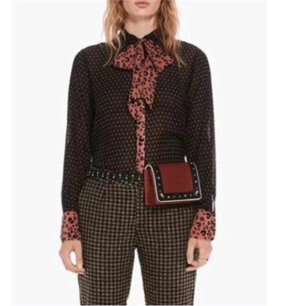 Scotch & Soda Mixed Media Print Blouse